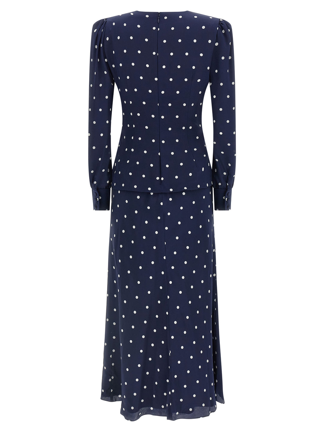 Alessandra Rich Polka Dot Dress Dresses - Blue | 967e807b8ce25ff1e3a080786f925c0631cb6e38