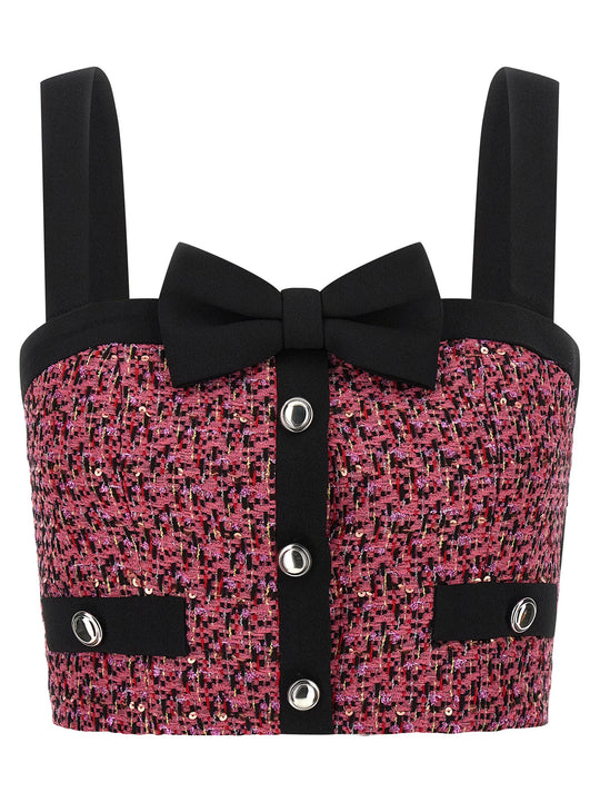 Tweed Top Tops Pink