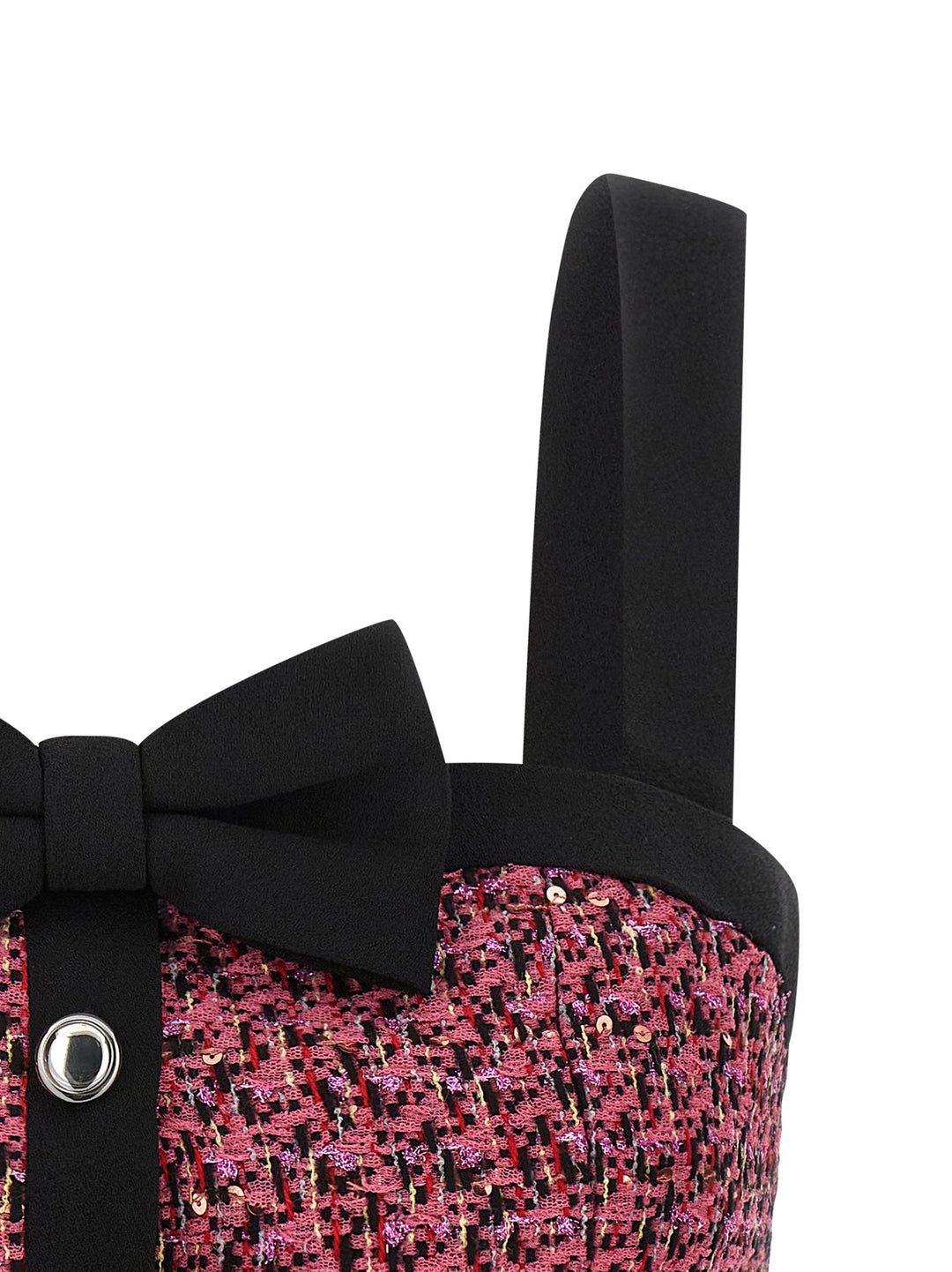 Alessandra Rich Tweed Top Tops - Pink | 99f9ba80cb3764908070a95492f6ac06b2ee894f