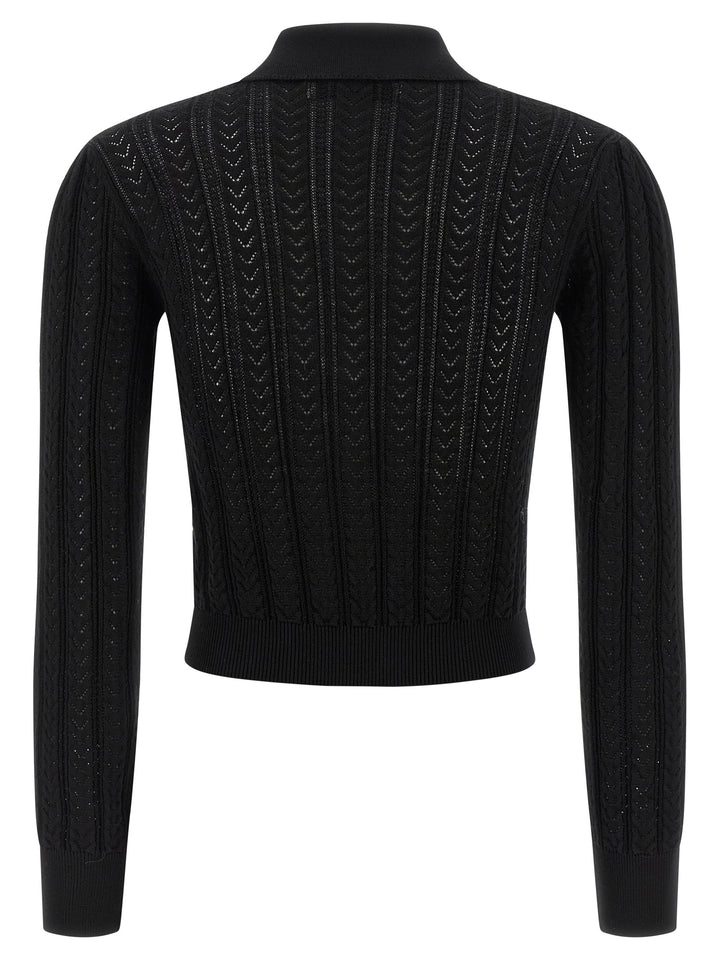 Alessandra Rich Knit Cardigan Sweaters and Cardigans - Black | 057f8b16a72c40c67a78ea1193b857d12bdb0c70