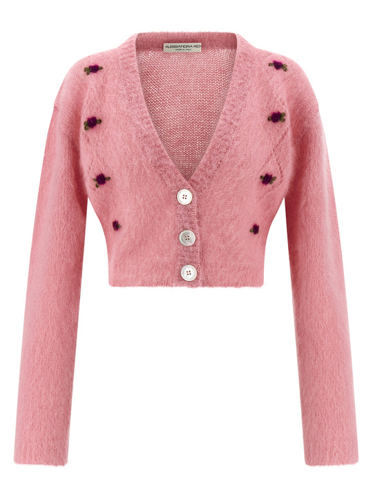 Carded Mohair Sweaters And Cardigans Pink