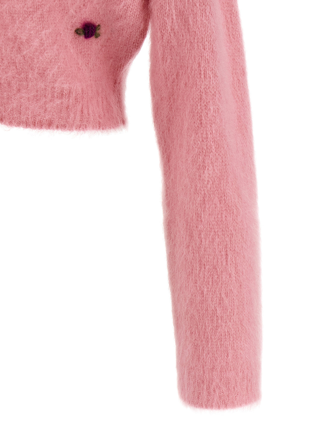 Alessandra Rich Carded Mohair Sweaters and Cardigans - Pink | d6ca66f6c2b1e153d790592af006960e2f5e316a