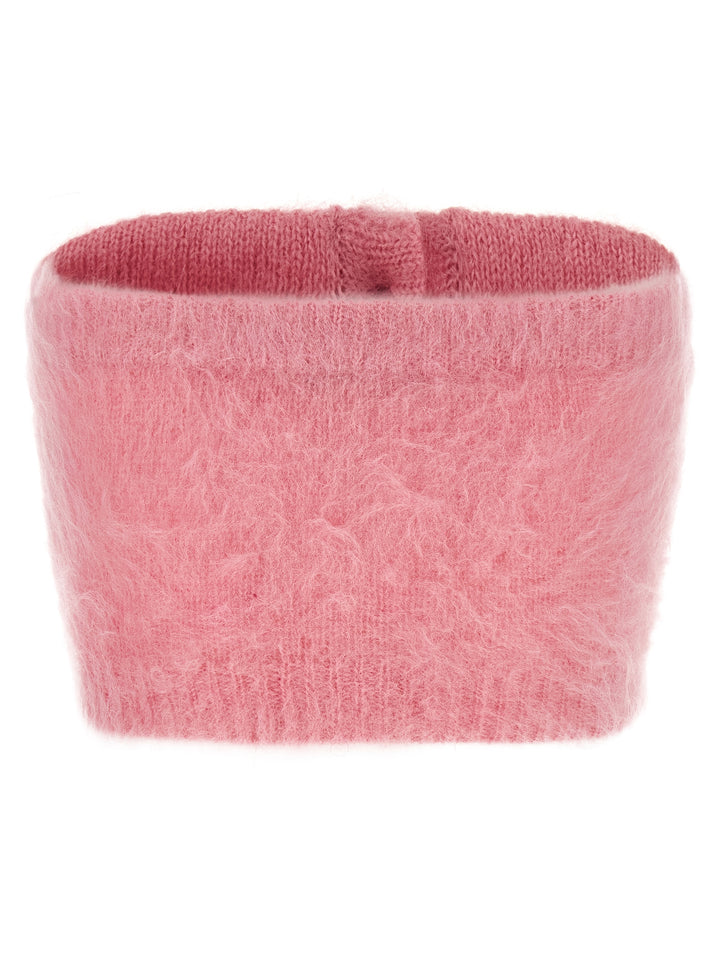 Alessandra Rich Carded Mohair Tops - Pink | 69812e1b3c40d0a56cf4f8336ea5269c1111fc69