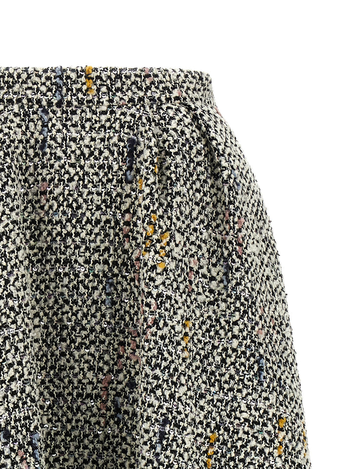 Alessandra Rich Tweed Skirt Skirts - White | 5e2cfde3135a73accbcf3f815bb15038c4e80b3c