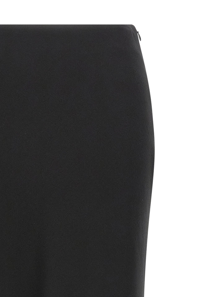 Alessandra Rich Long Silk Skirt Skirts - Black | baff75bad667c471d982e375654ca50190f81c0e