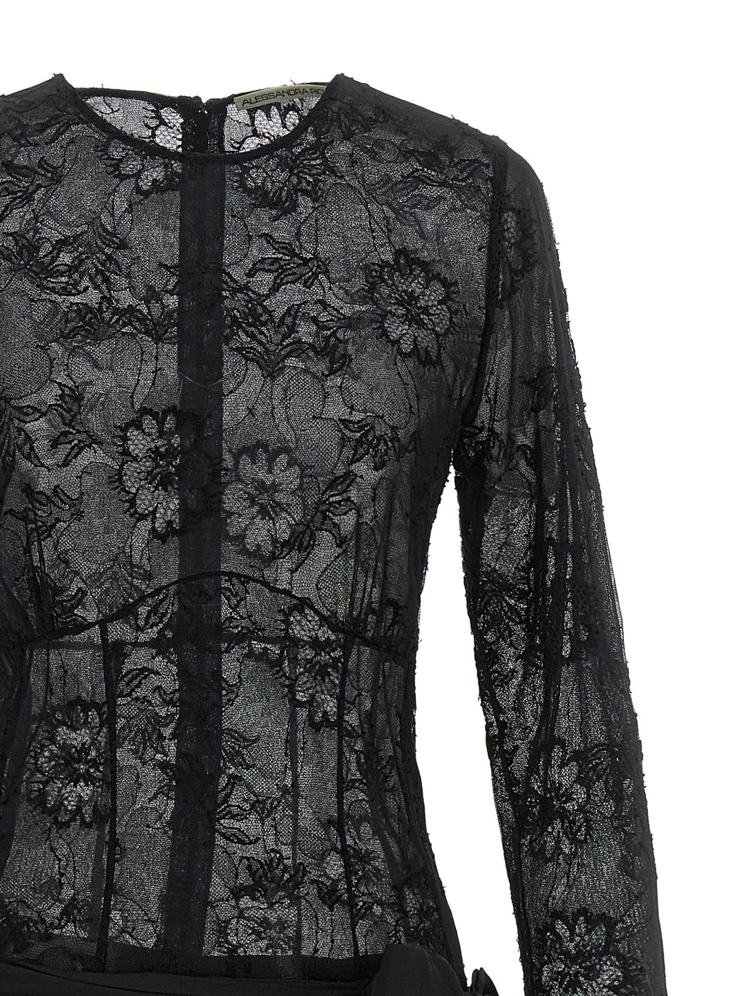 Alessandra Rich Lace Bustier Dresses - Black | 3c1f432aba077c469250ee99b09e2136fd992104