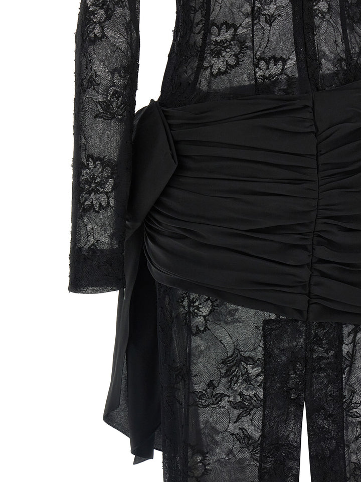 Alessandra Rich Lace Bustier Dresses - Black | 897b901abb4774492746d567c1af5ae2c7e94c92