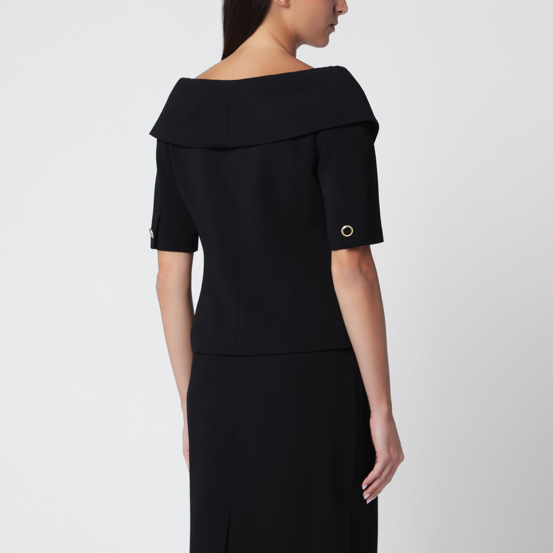 Alessandra Rich Coats & Jackets - Black | d6f69b8f84d8357b1341ecc6b4f8236886bc09bf