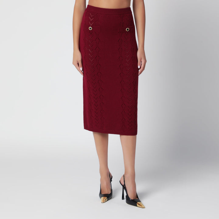Alessandra Rich Skirts - Burgundy | eb06c87b5a00a8d5626f9dc0828976e0796fb5e5