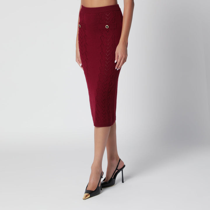 Alessandra Rich Skirts - Burgundy | c13aa3320c89ed5407f98cb94bf4347f5dc85f84