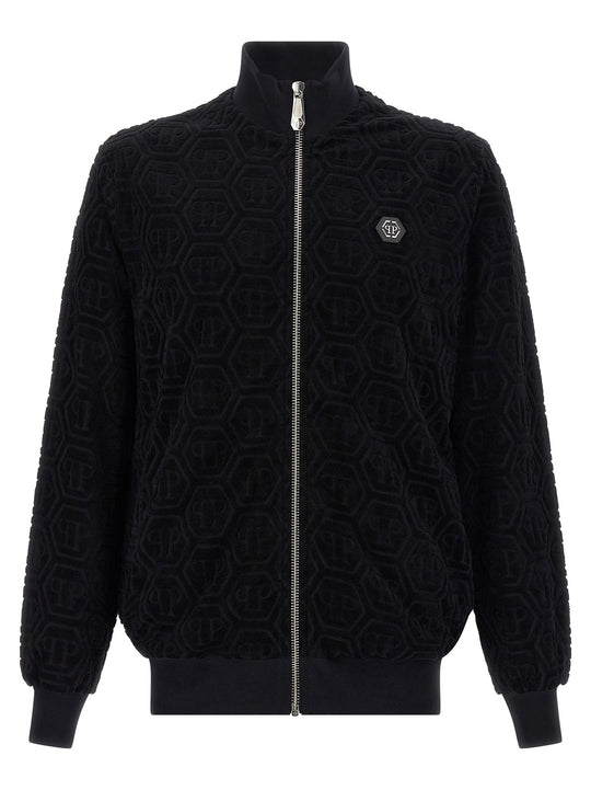 Jacquard Monogram Sweatshirt Black