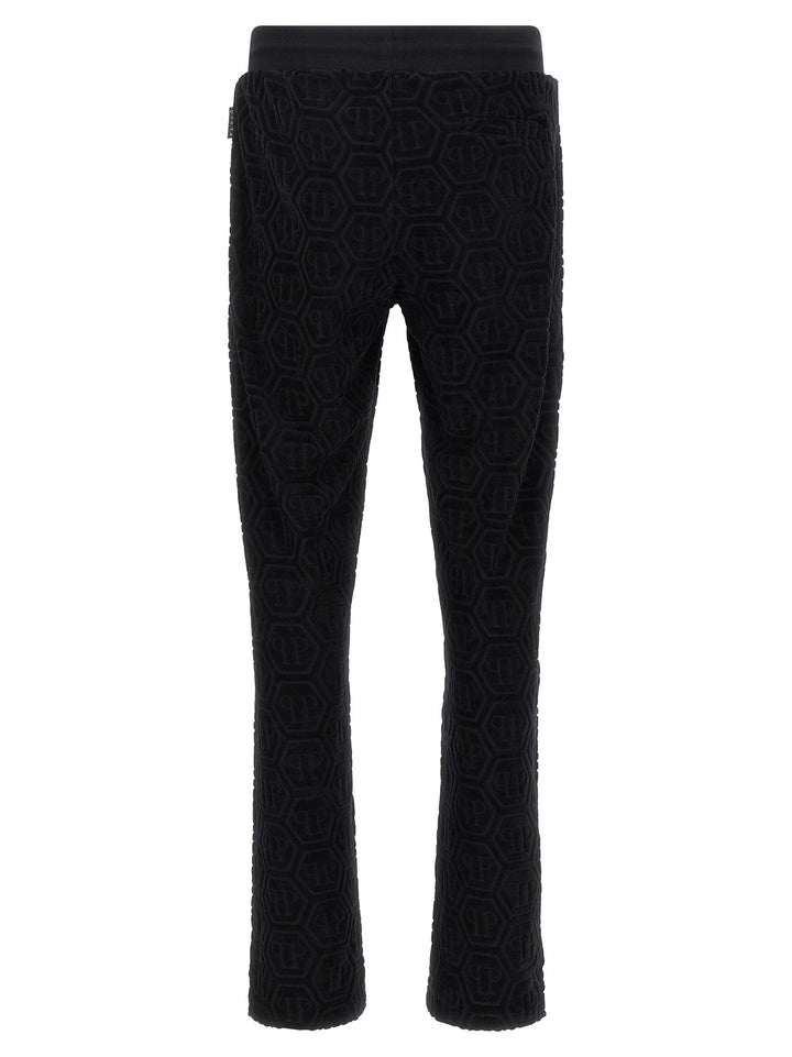Philipp Plein Jacquard Joggers Pants - Black | 1bfda29be0dcdc79f1609c515456a3cb0c0f6923