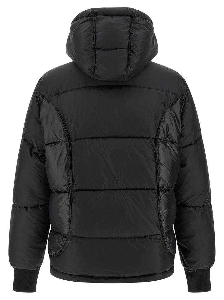 Philipp Plein Logo Patch Down Jacket Puffer Jackets - Black | d507d5c3778020dffd65e6e65c4e565f5470f814