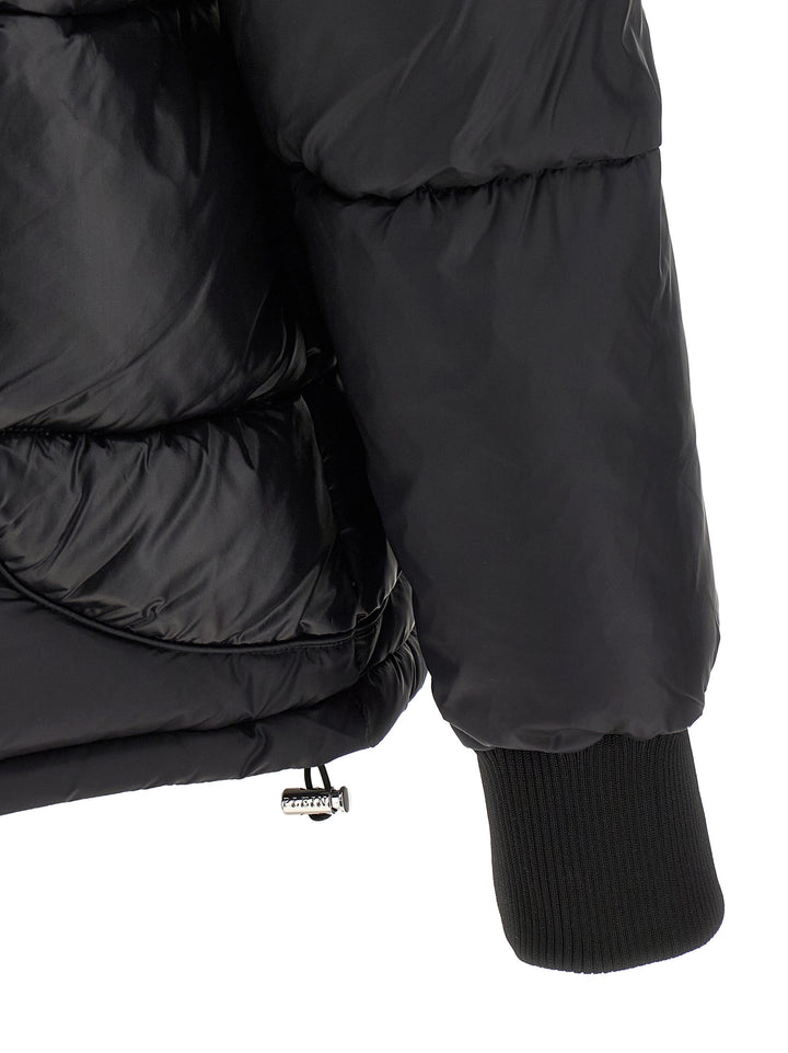 Philipp Plein Logo Patch Down Jacket Puffer Jackets - Black | 61536a250af61a2c5bfab7e2e74a4b2491904cb5