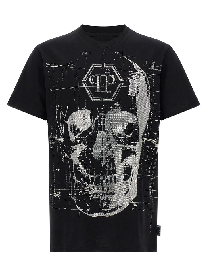 Philipp Plein Skull Strass T-shirt - Black | a35081793e48e66ffdb7c9ee2f917877e24f18c0