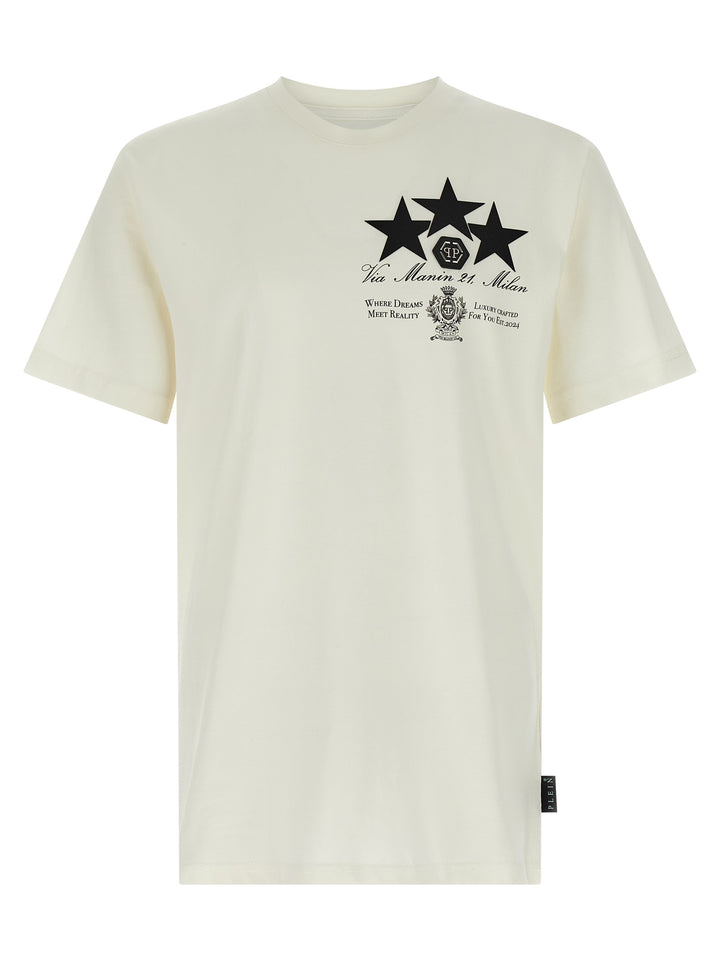 Philipp Plein Print Patch T-shirt - White | 25b0e7d42269d886c0847133ed65c7d2bf0423a7