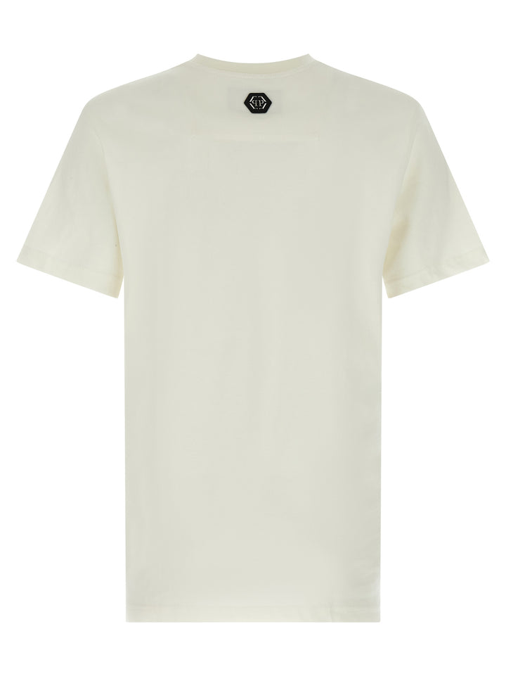 Philipp Plein Skull & Bones T-shirt - White | 8cb4de20d03bd9a464022dff7c17973c9b2f4b47
