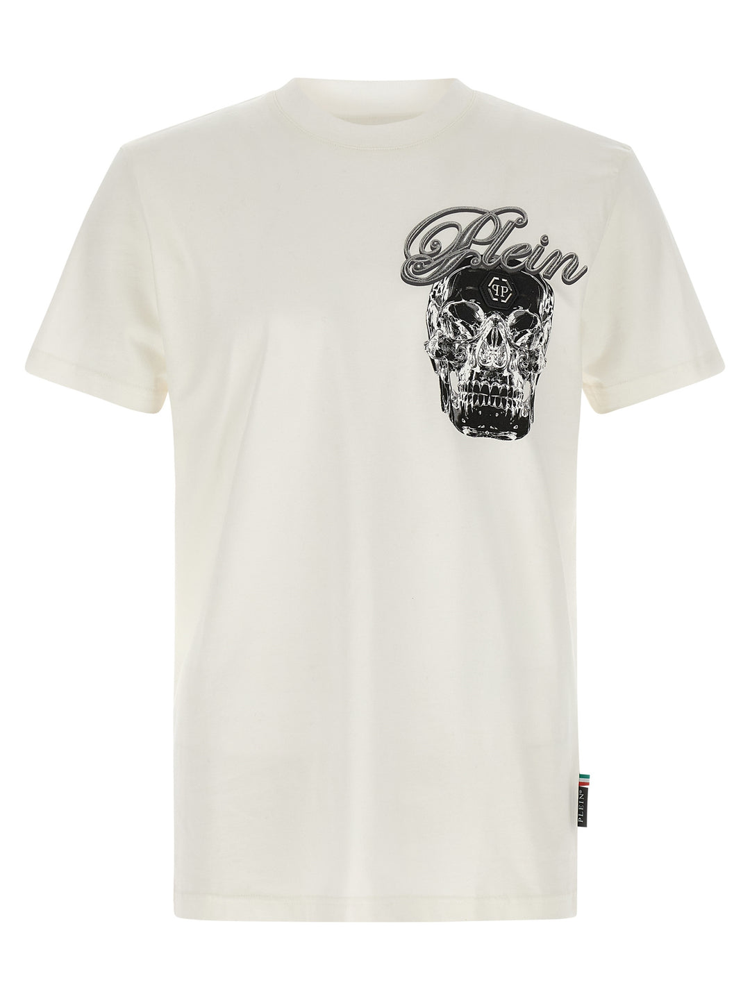 Philipp Plein Glass Skull T-shirt - White | 80a14302f7ce8e84083c6b2e36619e07eeaed3b4