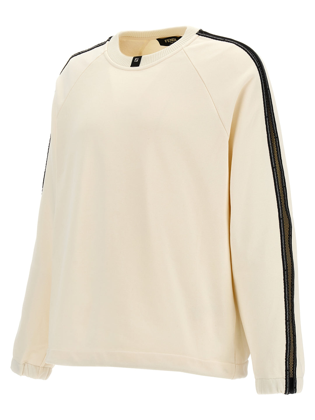 Mesh Insert Sweatshirt White/Black