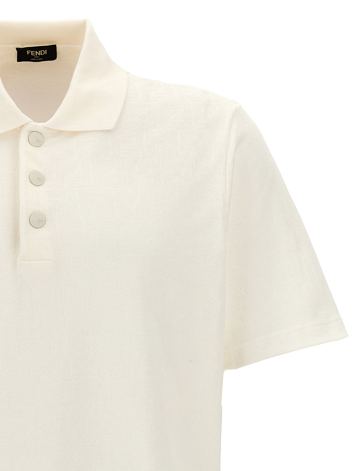 Jacquard  Shirt Polo White