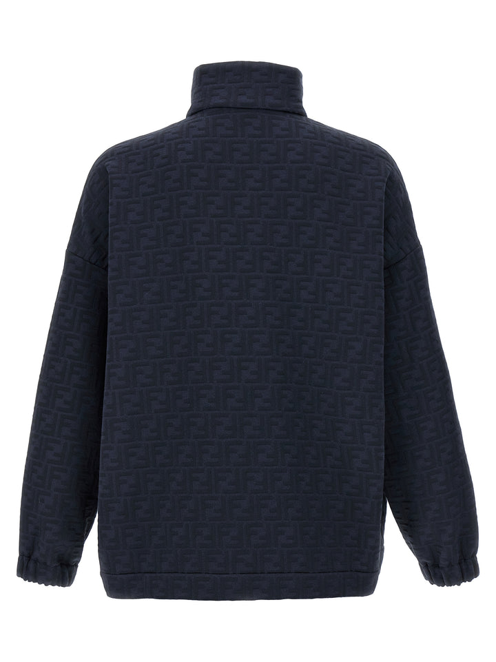 Fendi Ff Monogram Sweatshirt - Blue | 7d6cdcb81e080551afe813604055de4aa5c1a5a8
