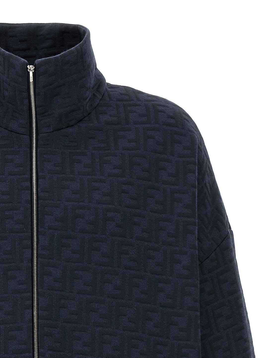 Fendi Ff Monogram Sweatshirt - Blue | ec699868398c8ea1be54c9f3071d34e7bf5d1c9c