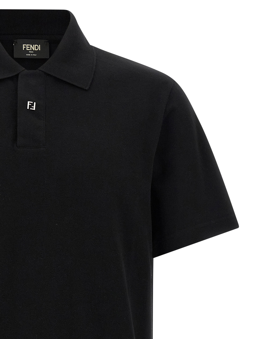 Fendi Piquet  Shirt Polo - Black | ca68a03987aacba5fa1eb1db2156394847d9c3c2