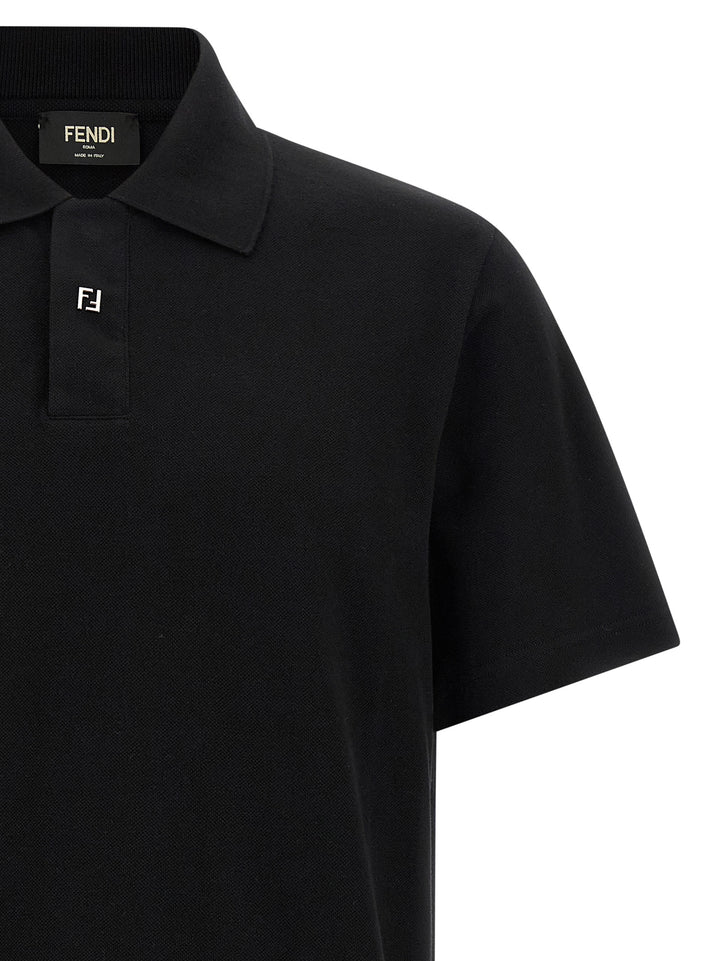 Fendi Piquet  Shirt Polo - Black | ca68a03987aacba5fa1eb1db2156394847d9c3c2