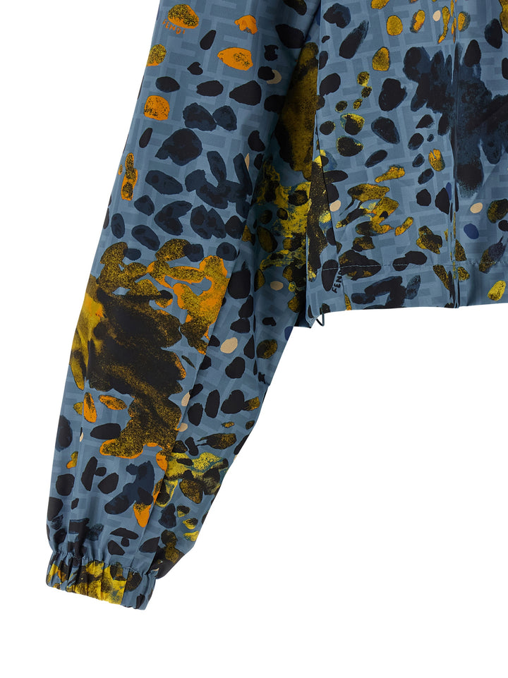 Fendi Reversible Windbreaker Puffer Jackets - Blue | 758f4e084d6b6b0fcd8c22d5c14783b947edc408