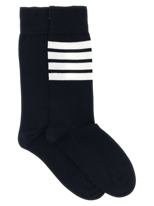 4 Bar Socks Blue