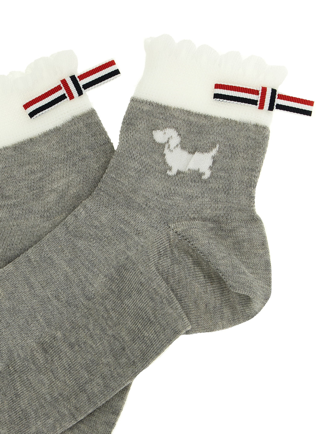 Thom Browne Hector Socks - Gray | e8bf8cb353bb02b8c8d75c8260facb206e419a81
