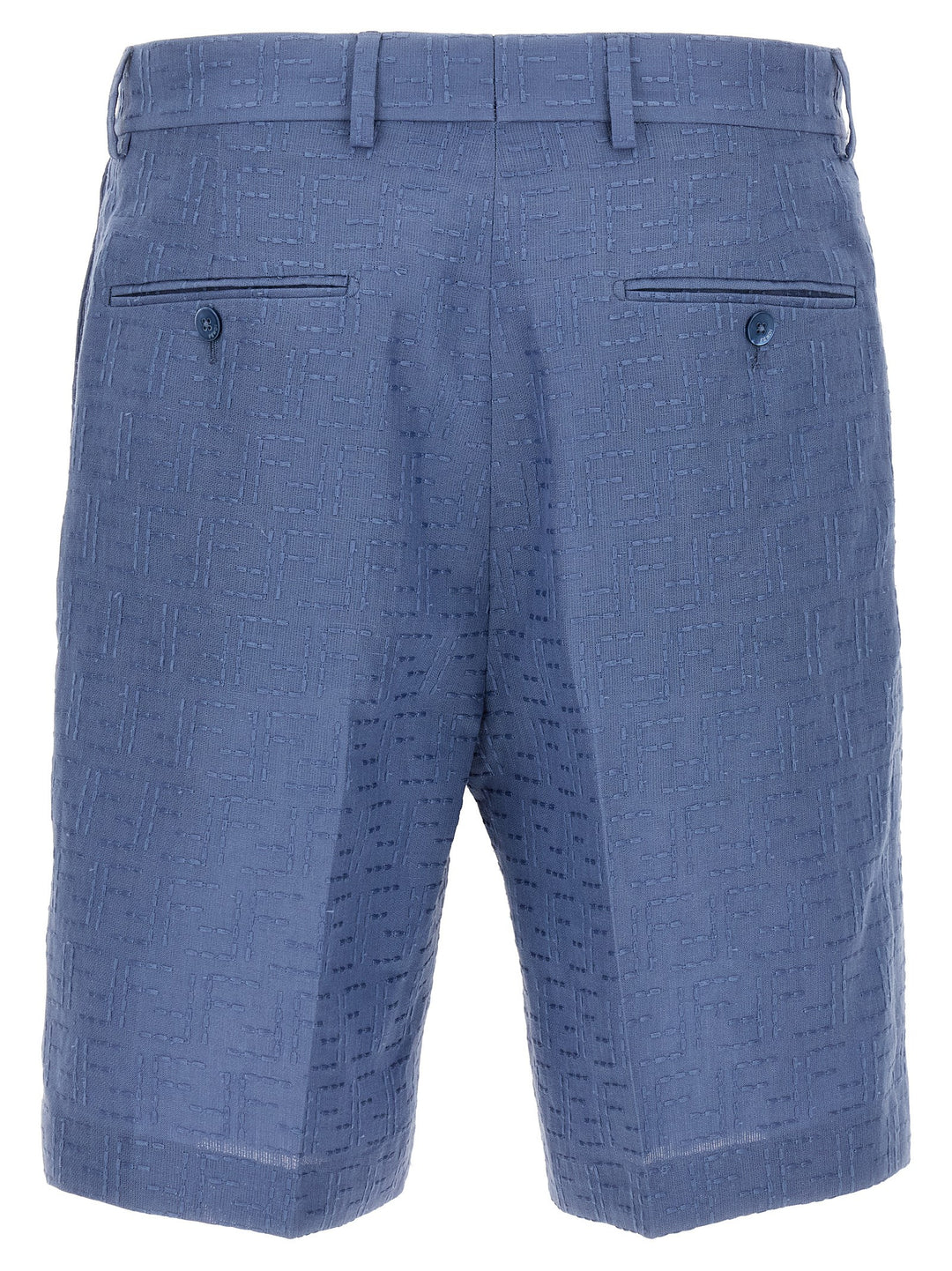 Fendi Bermuda Jacquard Ff Bermuda and Short - Light Blue | 047a561116f7e2871307513bfa70e1859a0f3a82