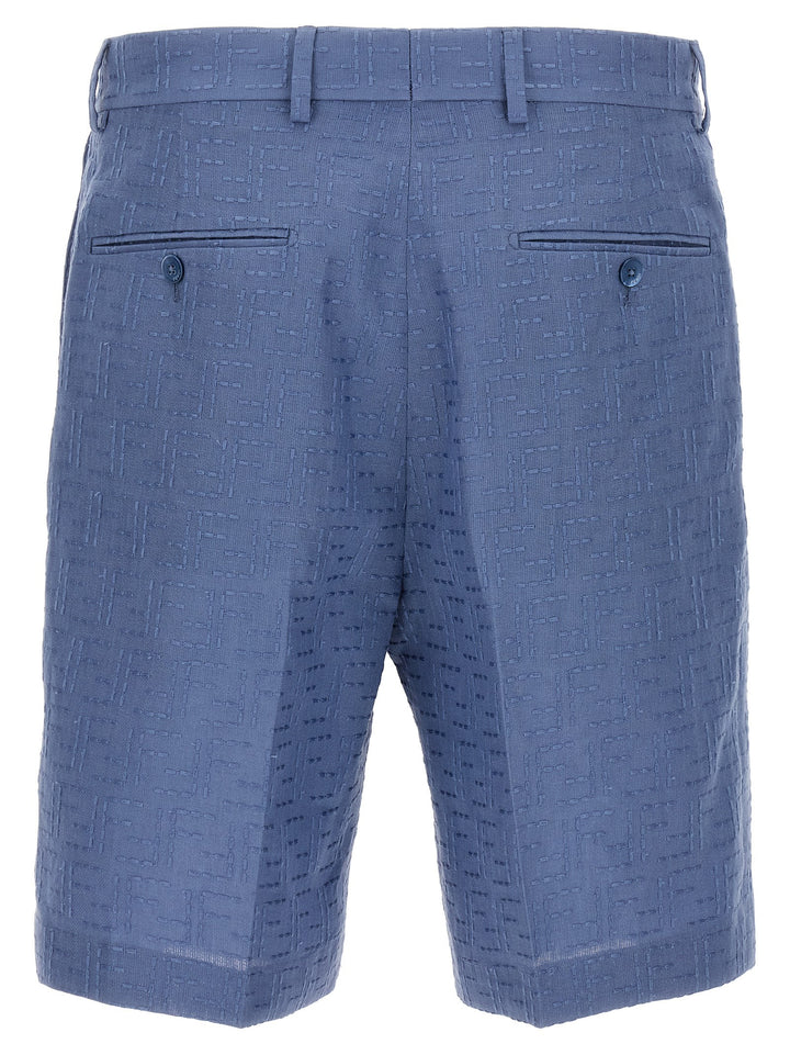 Fendi Bermuda Jacquard Ff Bermuda and Short - Light Blue | 047a561116f7e2871307513bfa70e1859a0f3a82