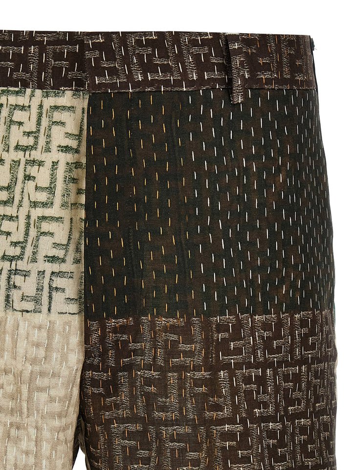 Fendi Patchwork Bermuda Shorts Bermuda and Short - Multicolor | 79f2316ea48f7edf079bd102f84dedeb8533b88c