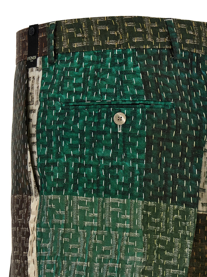 Fendi Patchwork Bermuda Shorts Bermuda and Short - Multicolor | 3f4ece4c72d651f841aaee34486e15cba0958577