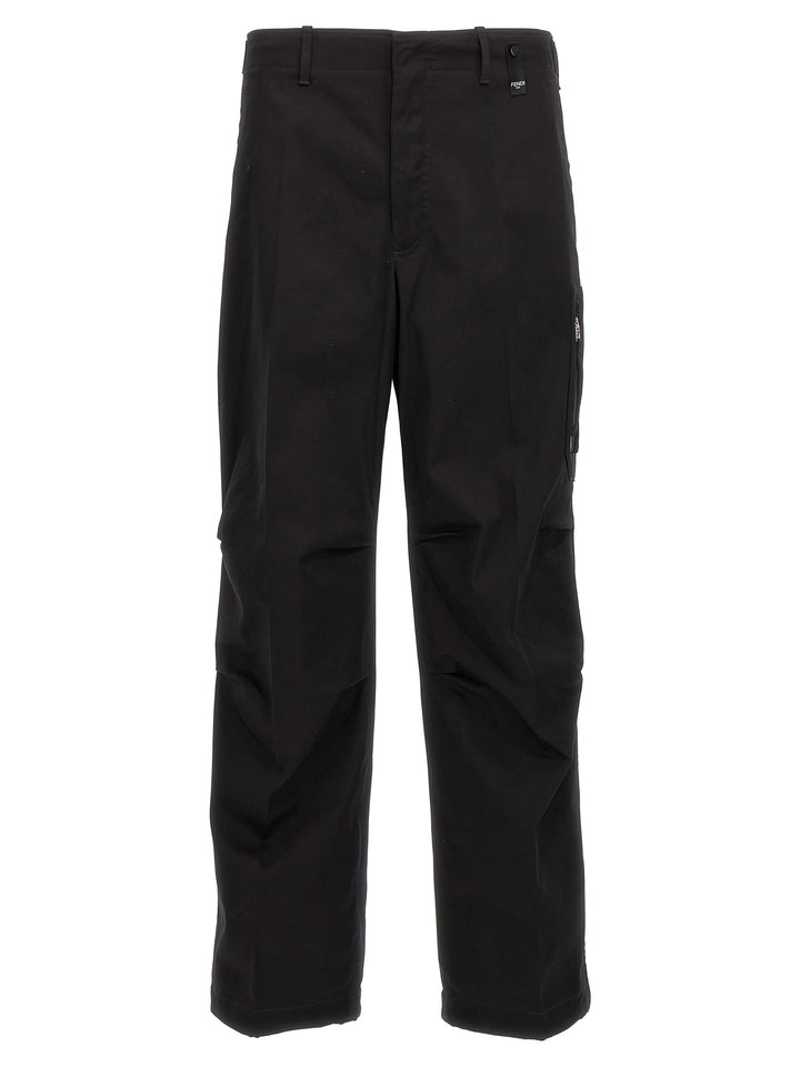 Gabardine Trousers Pants Black