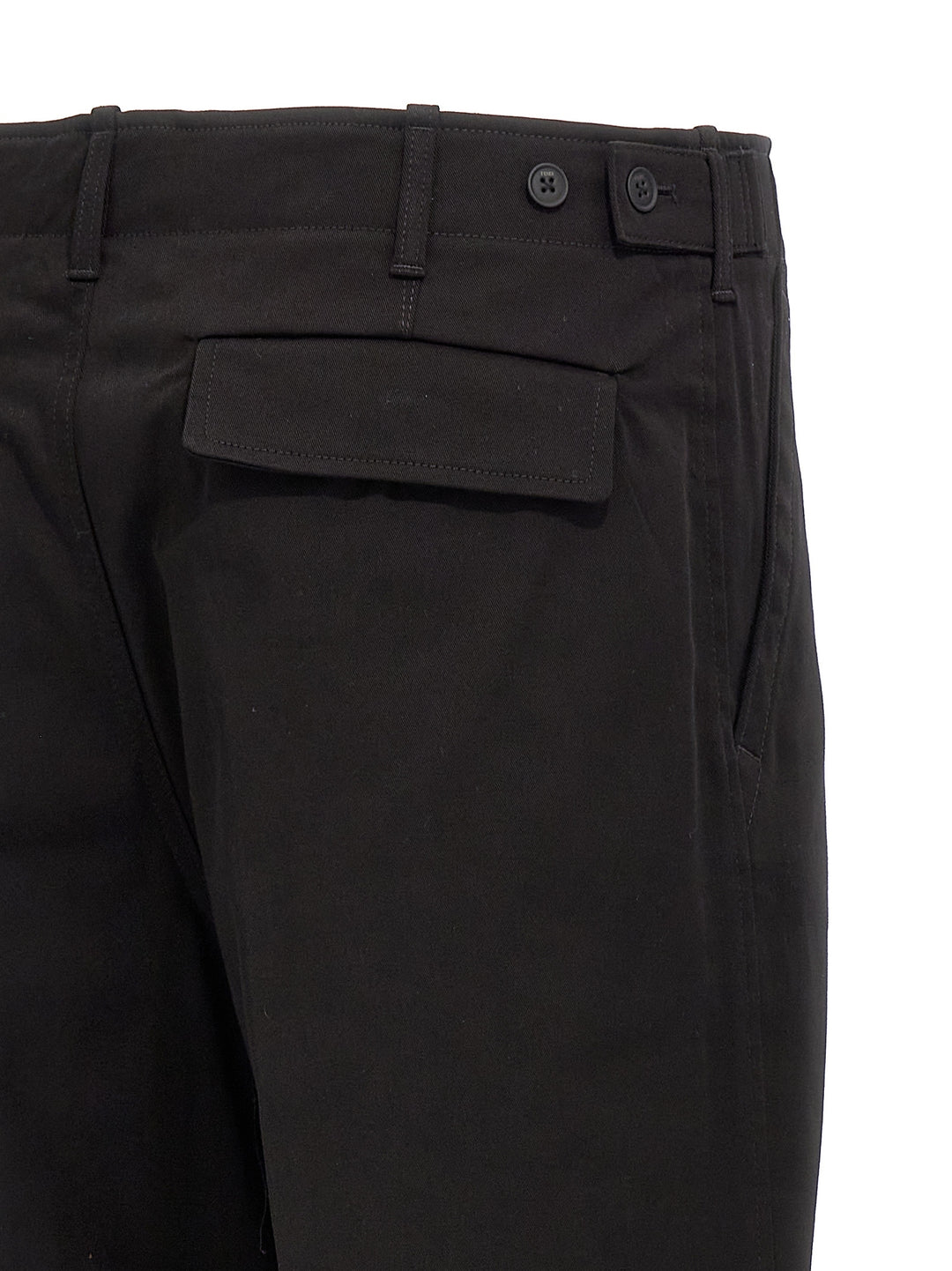 Gabardine Trousers Pants Black