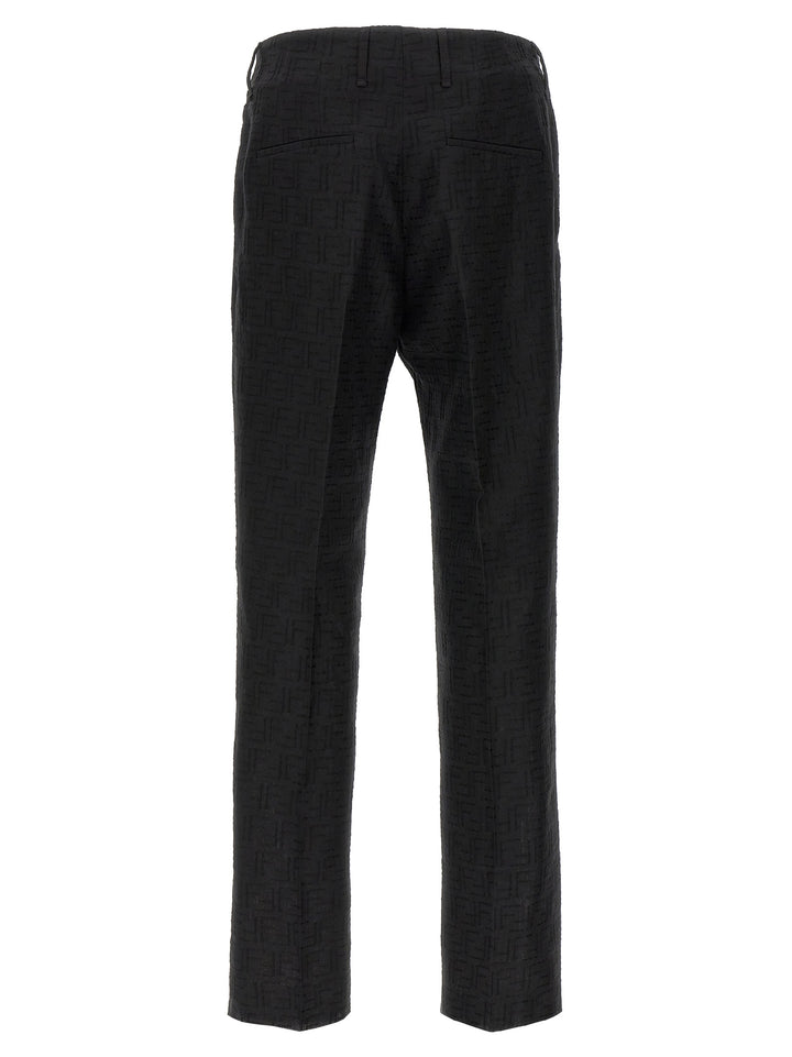 Fendi Ff Jacquard Pants - Black | e43d7132dca29a40060f1b492582b551721c7fe0