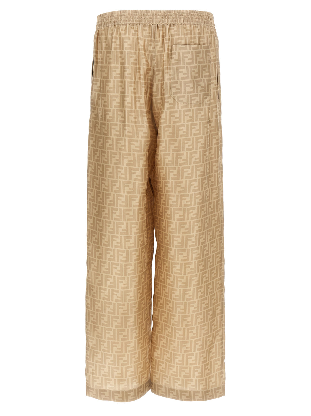 Ff Silk Pants Beige