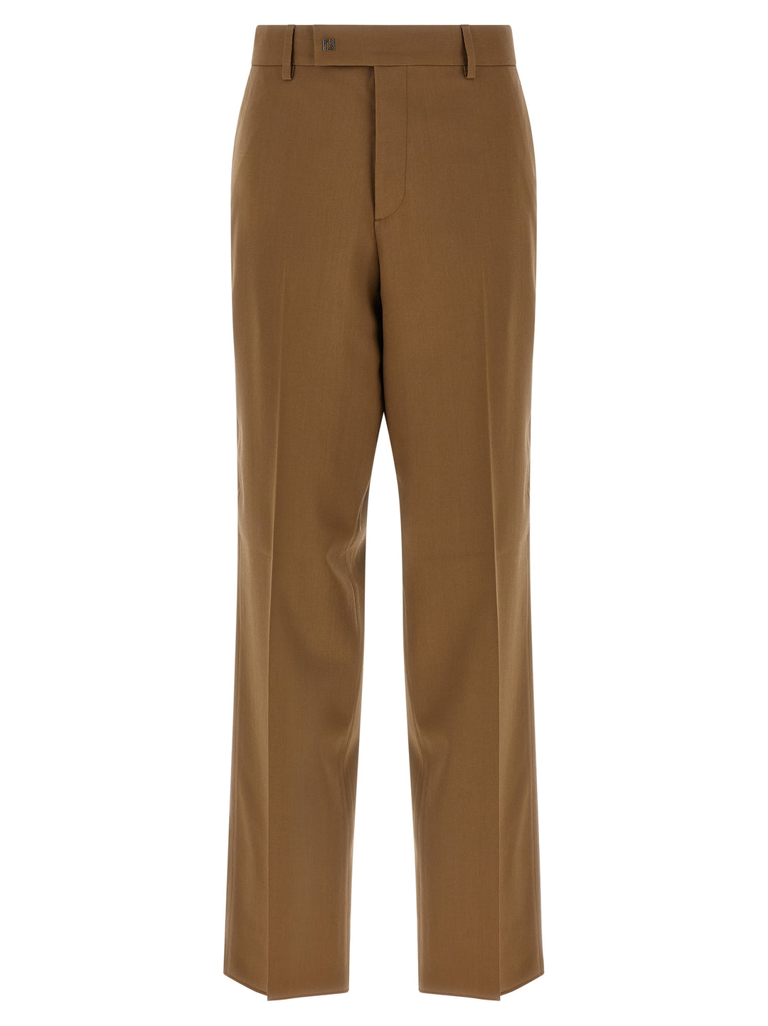 Fendi Gabardine Wool Trousers Pants - Brown | 6b8e2fa1aca89c3f86d3d398e3e42e0cc1af8521