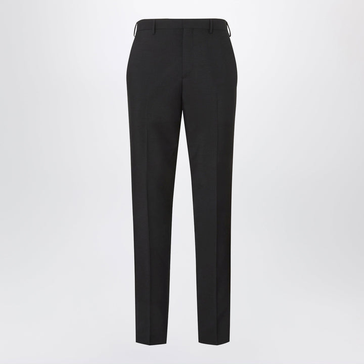 Fendi Black Tailored Trousers In Kid Mohair