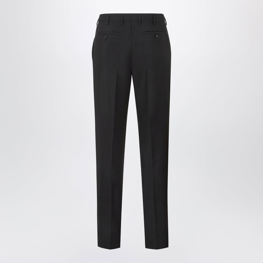 Fendi Black Tailored Trousers In Kid Mohair