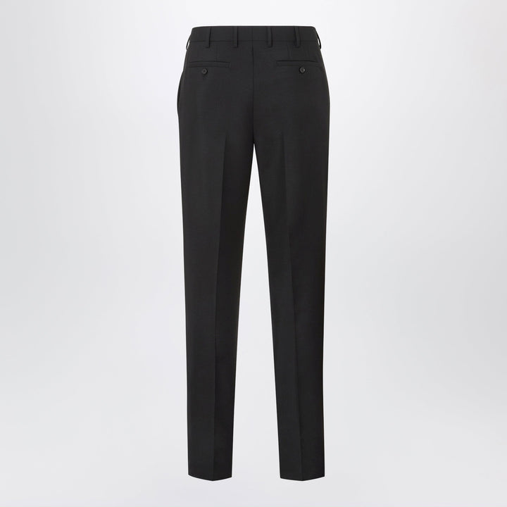 Fendi Black Tailored Trousers In Kid Mohair