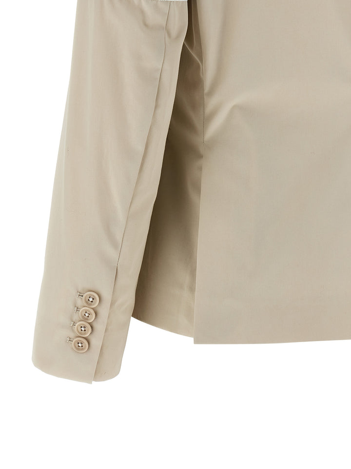 Thom Browne Classic Sport BlazerS - Beige | 35d0e8b2d2cde00bd1638bd7e117a36ff057a46d