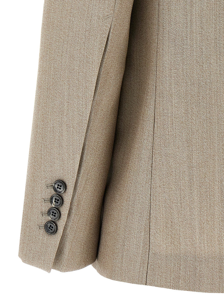 Ami Paris Maxi Split Blazer BlazerS - Beige | 4b9e4647a6ad0eb814dc19bcc5aa8933a9495987