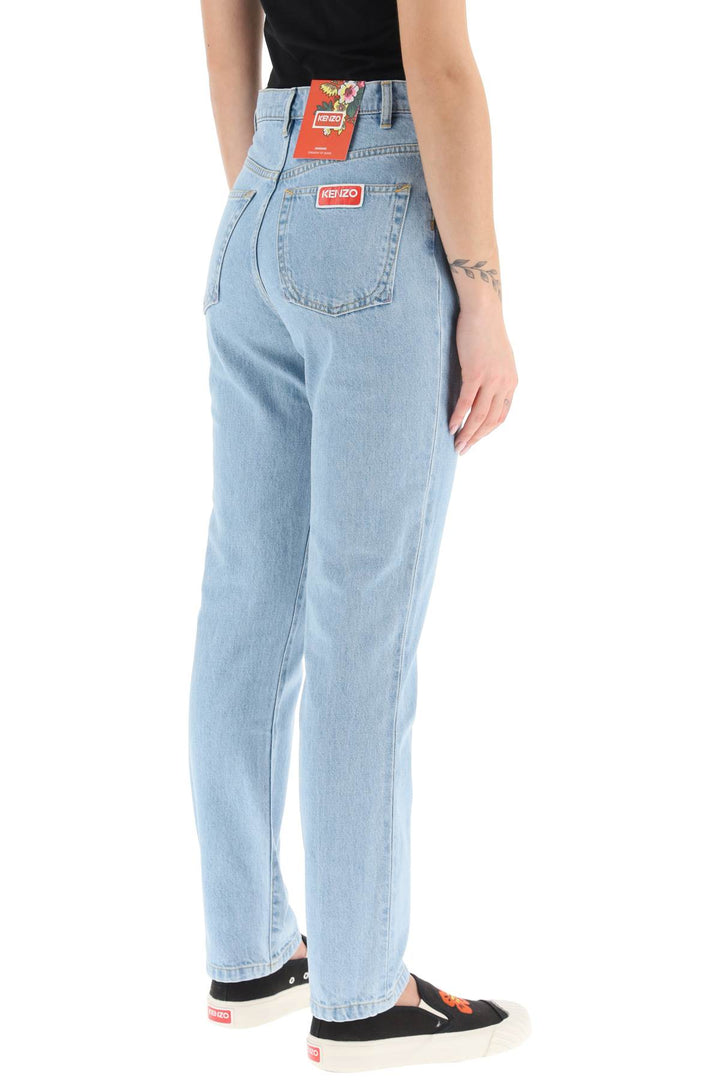 Straight Leg Bleached Jeans