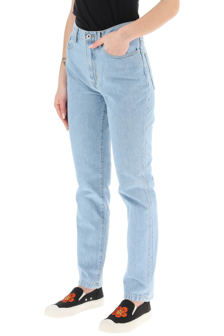 Straight Leg Bleached Jeans