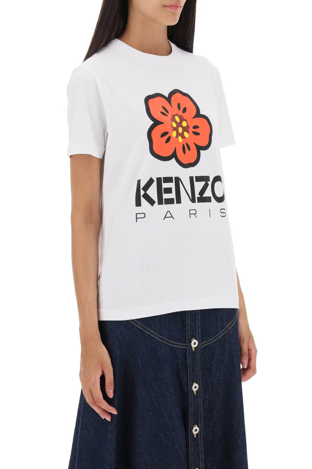 Boke Flower Printed T Shirt