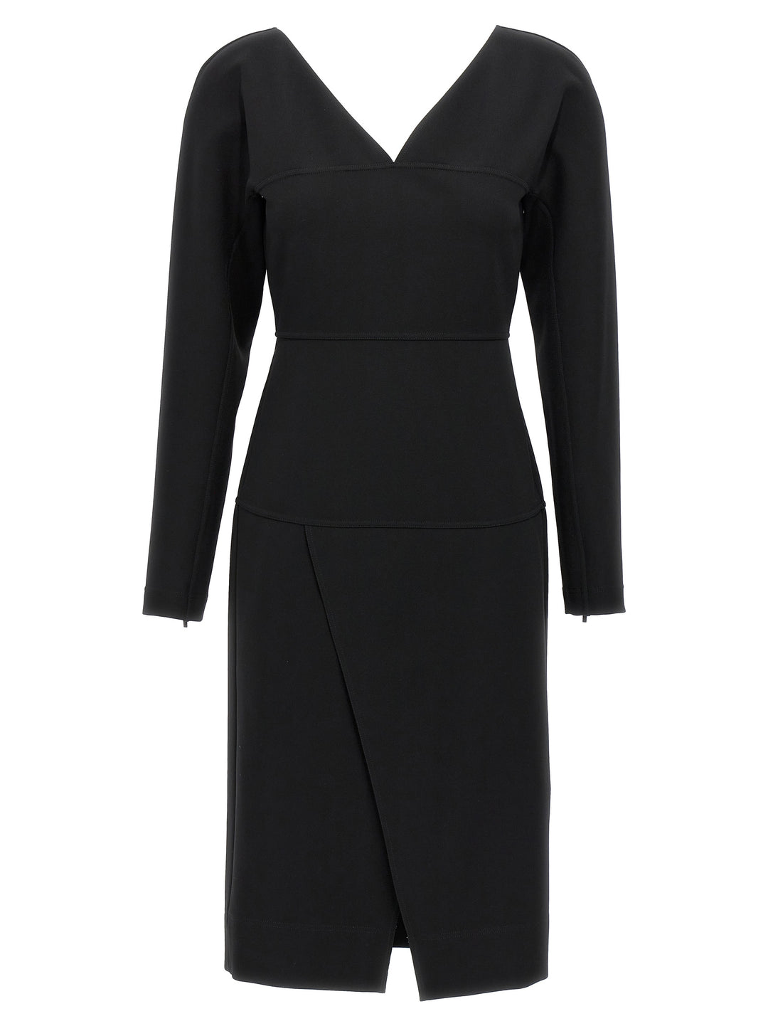 Fendi Techno Jersey Dress Dresses - Black | 6d2a6c84d7260fb56c0725f9c93b7a2e58073e04