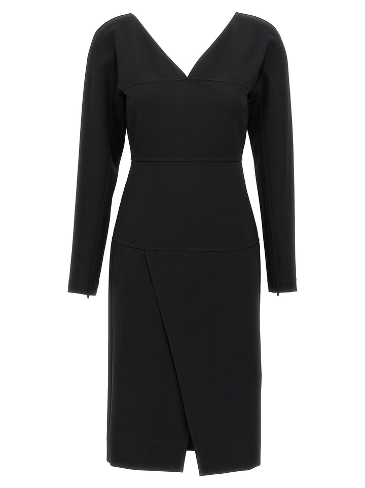 Fendi Techno Jersey Dress Dresses - Black | 6d2a6c84d7260fb56c0725f9c93b7a2e58073e04